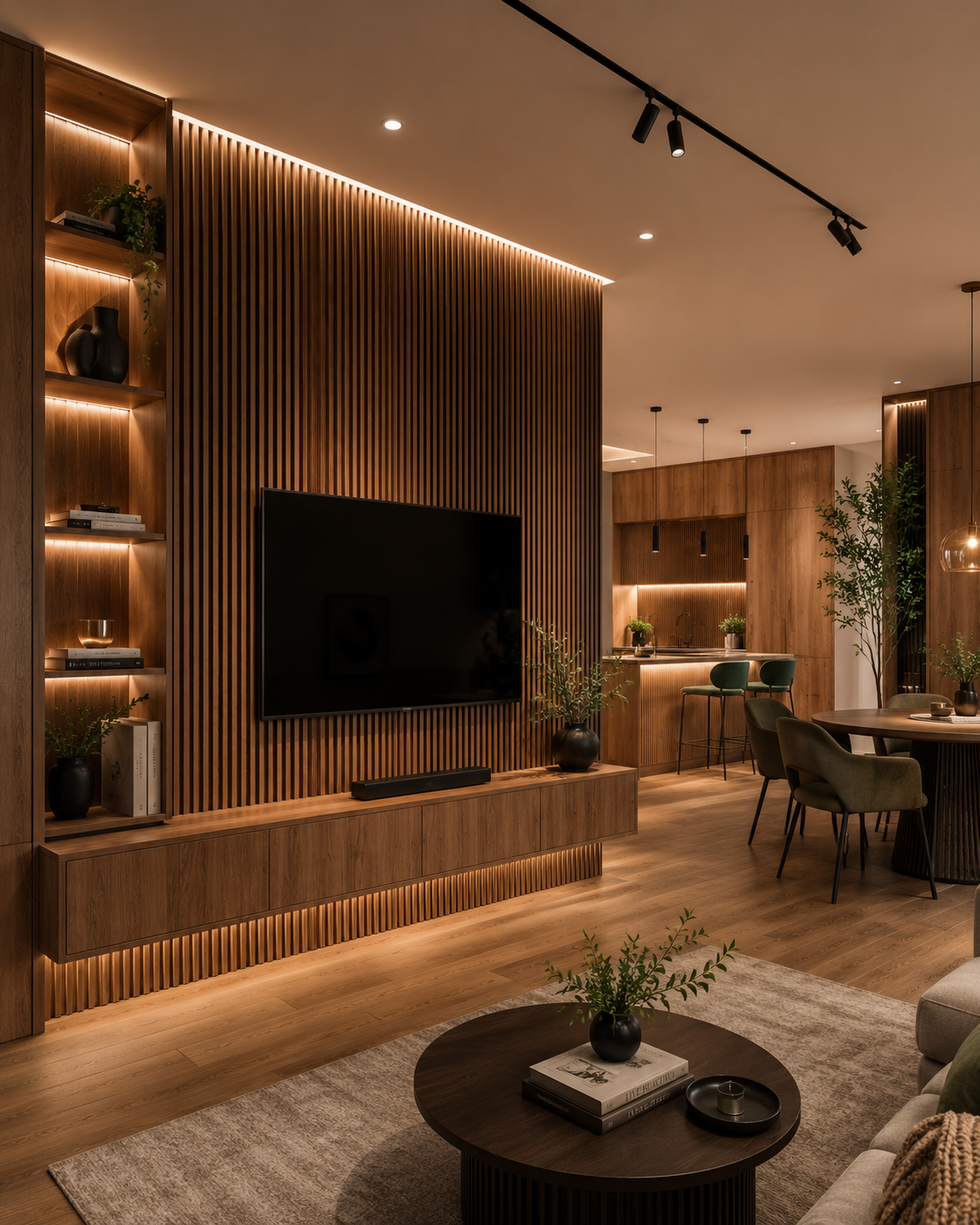 Fluted Oak System